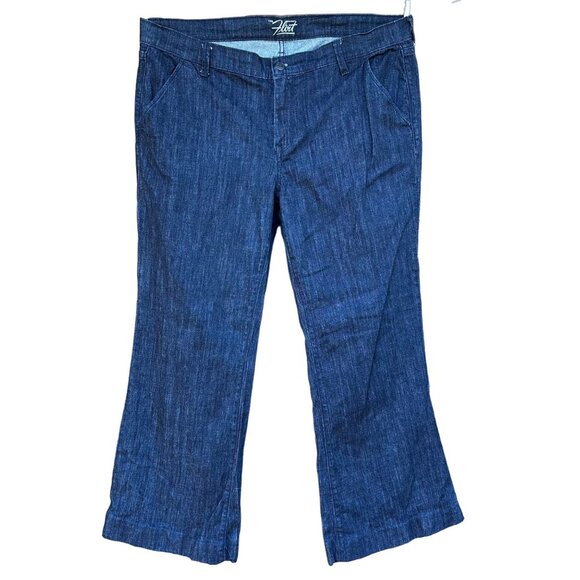Old Navy The Flirt Dark Blue Flare Bell Bottom Jeans Size 16 - Picture 1 of 12